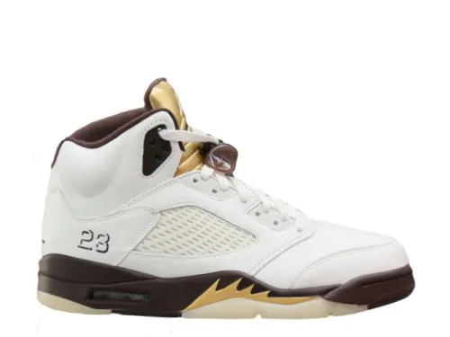 Air Jordan 5 Retro Olympic Gold White Mocha