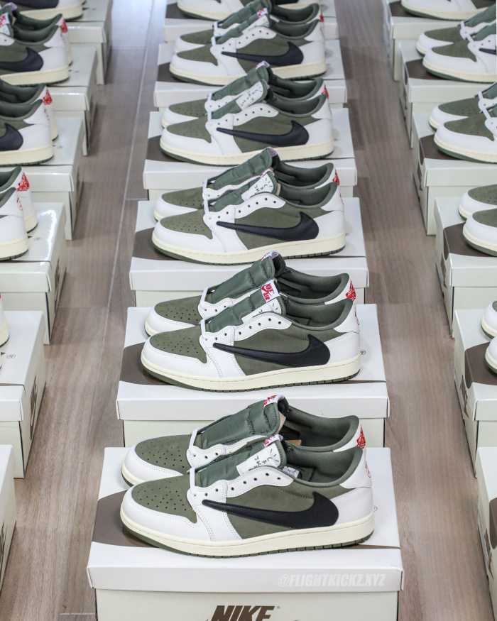 Travis Scott x Air Jordan 1 ' Medium Olive' (LN5 A1 Batch)