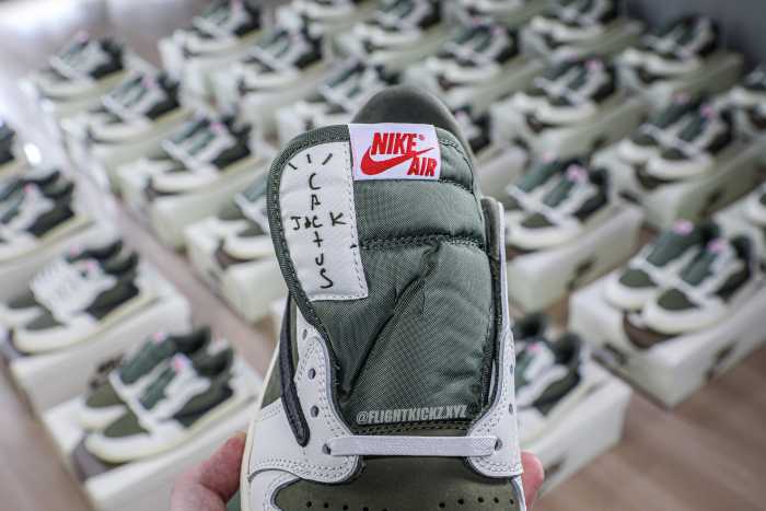 Travis Scott x Air Jordan 1 ' Medium Olive' (LN5 A1 Batch)