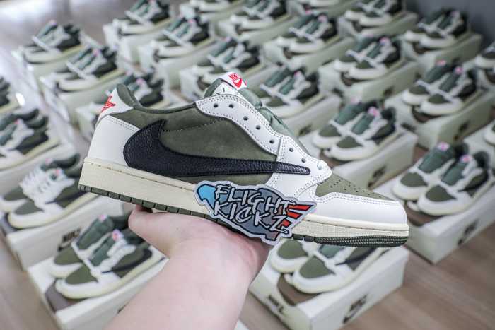 Travis Scott x Air Jordan 1 ' Medium Olive' (LN5 A1 Batch)