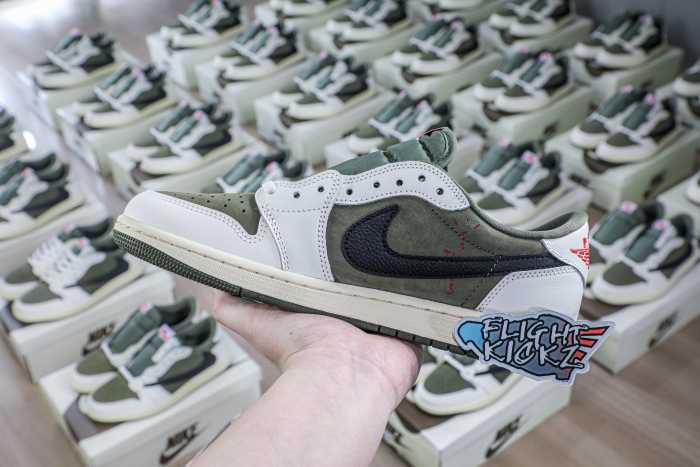 Travis Scott x Air Jordan 1 ' Medium Olive' (LN5 A1 Batch)