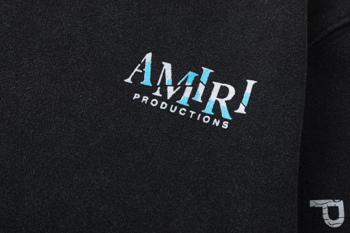 AMIRI Ghost Face Washed Distressed Hoodie