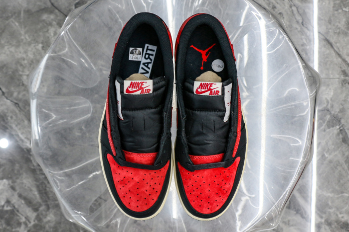 Travis Scott x Air Jordan 1 Low OG Black Red 2025