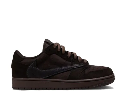 Travis Scott x Air Jordan 1 Low OG “Velvet Brown” Kid(LN5 A1)