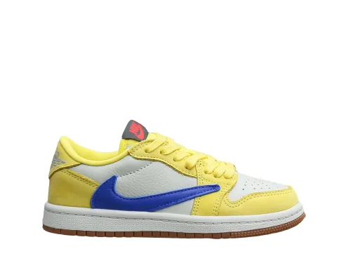 Travis Scott x Air Jordan 1 Retro Low OG SP “ElkinsCanary Yellow” Kid (LN5 A1)