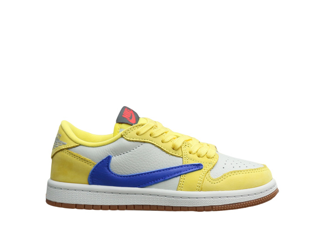 Travis Scott x Air Jordan 1 Retro Low OG SP “ElkinsCanary Yellow” Kid (LN5 A1)