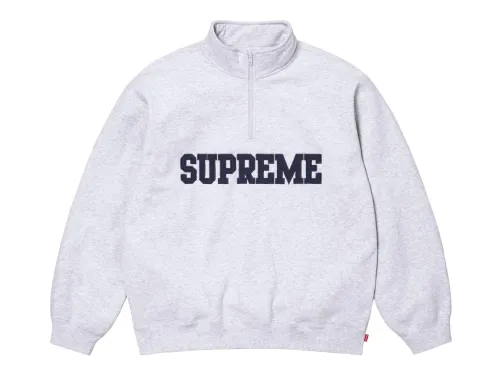 Suprem3 24FW Collegiate Half Zip Pullover Hoodie