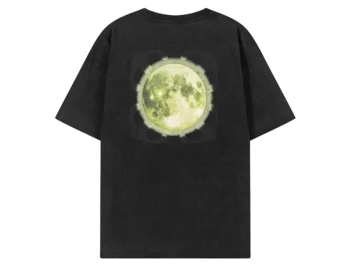 Off White Water Washed Moon T shirt