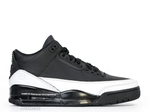 Fragment x x Air Jordan 3 Black Sample