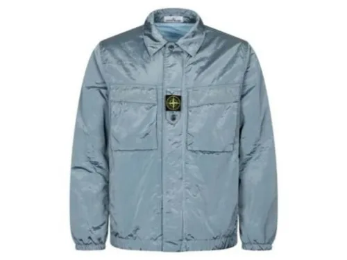 Stone 1sland Single-breasted cotton jacket