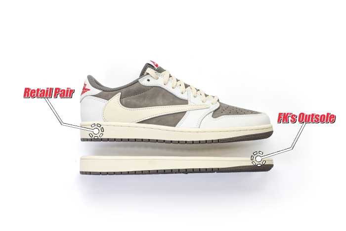 US Warehouse:Travis Scott x Air Jordan 1 Low OG  Reverse Mocha