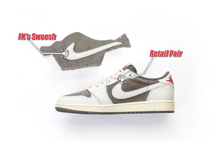 US Warehouse:Travis Scott x Air Jordan 1 Low OG  Reverse Mocha