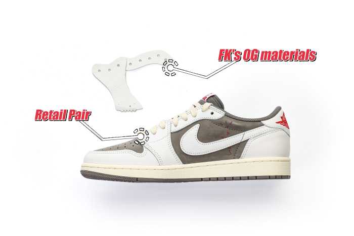 US Warehouse:Travis Scott x Air Jordan 1 Low OG  Reverse Mocha
