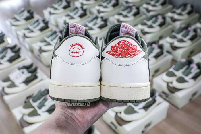US Warehouse:Travis Scott x Air Jordan 1 ' Medium Olive'
