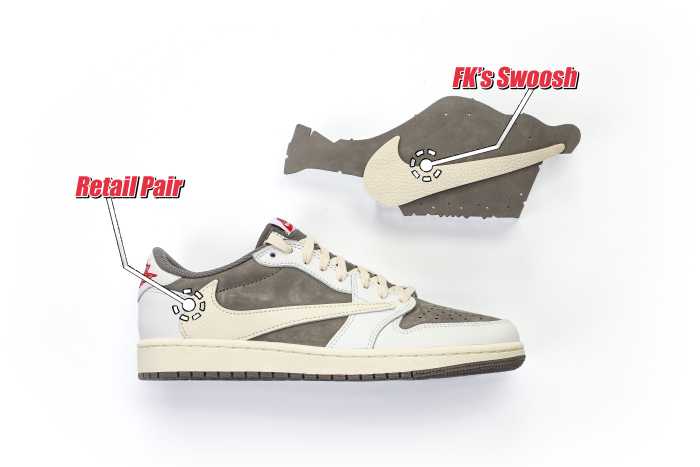US Warehouse:Travis Scott x Air Jordan 1 Low OG  Reverse Mocha