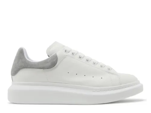 Alexande* McQuee* Oversized Sneaker White Grey Suede