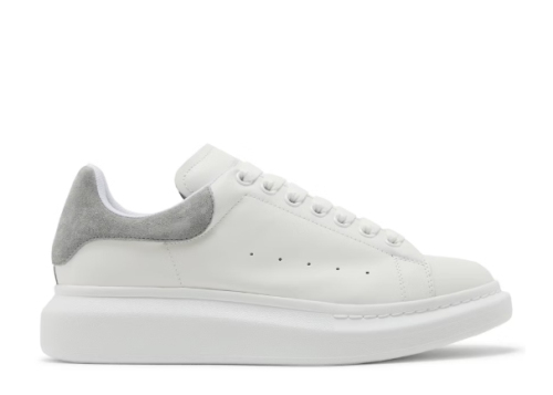 Alexande* McQuee* Oversized Sneaker White Grey Suede
