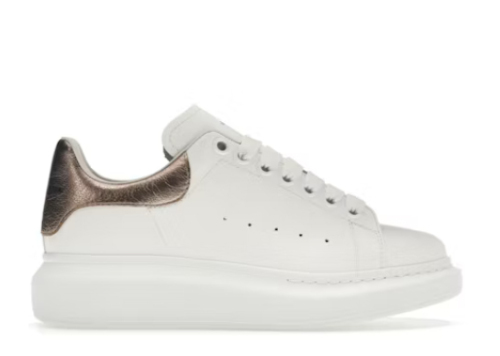 Alexande* McQuee* Oversized White  Gold