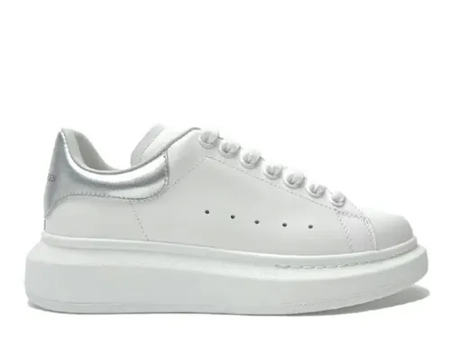 Alexande* McQuee* Oversized Sneaker 'Bleach White Silver'