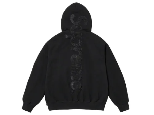 Supreme 22FW Satin Appliqué Hooded Sweatshirt