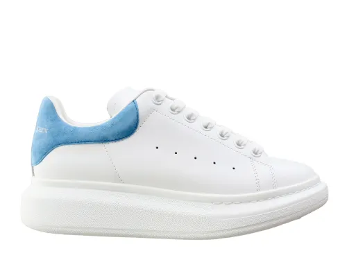 Alexande* McQuee* Oversized Sneaker White Ivory Blue