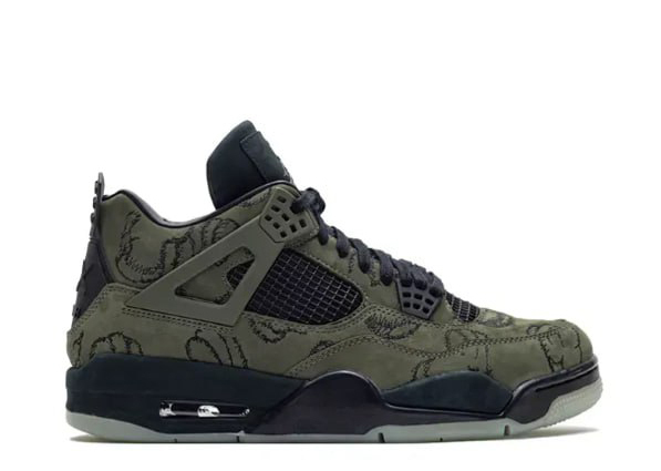 Kaws X Air Jordan 4 Retro Green Sample（A1）