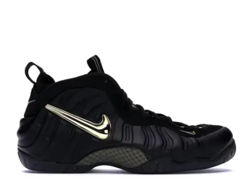 Nike Foamposite Pro Black Metallic Gold