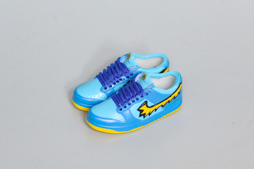 Mini Sneaker Grateful Dead x Nike SB Dunk Low Blue 3D keychain
