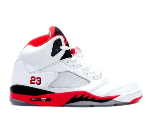 Air Jordan 5 Fire Red Black Tongue 2025 (Ln5 A1)
