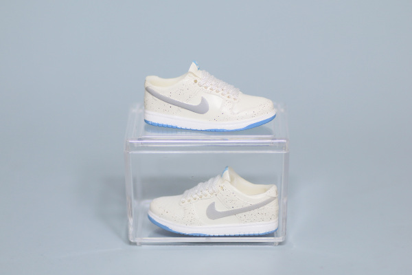 Mini Sneaker Nike Dunk Low 'White Light Armory Blue' 3D keychain