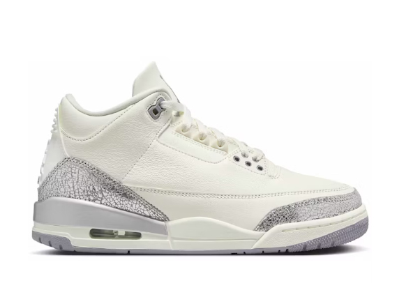 Air Jordan 3 Retro Sail Cement Grey 2025 WMNs（A1）