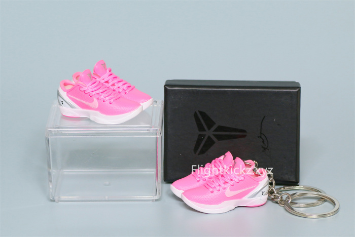 Mini Sneaker Nike Zoom Kobe Protro 6 Think Pink 3D keychain