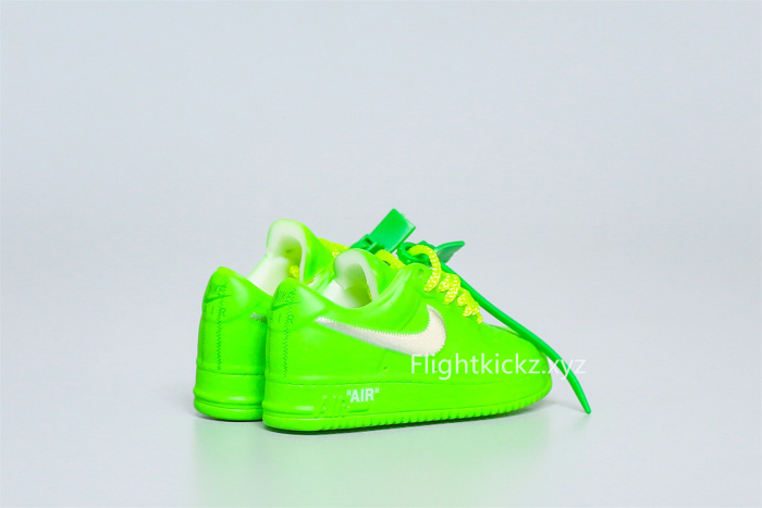 Mini Sneaker Nike Air Force 1 Low Off-White Light Green Spark 3D keychain