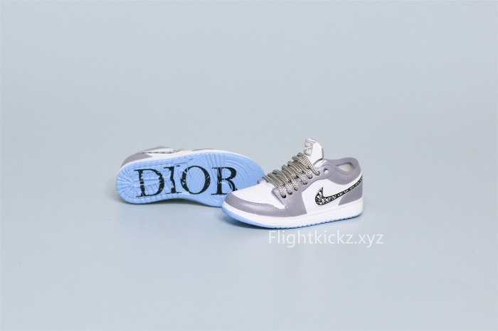 Mini Sneaker Di0r x Air Jordan 1 Low 3D keychain