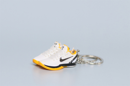 Mini Sneaker Nike Zoom Kobe 6 Protro Playoff Pack White Del Sol 3D keychain