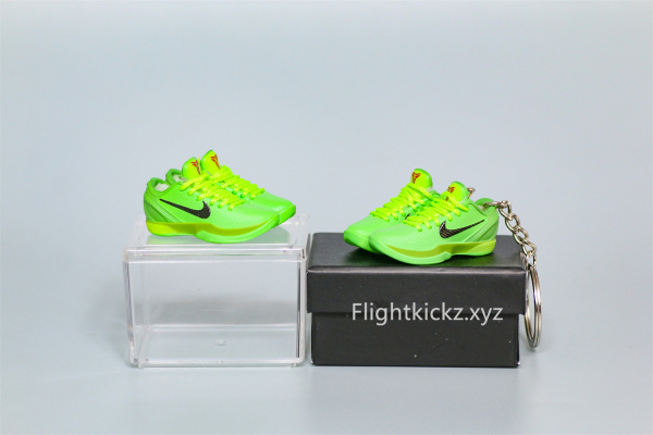 Mini SneakerNike Zoom Kobe 6 Protro “Grinch” 3D keychain