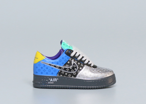 Mini Sneaker  Li0us V x Air Force 1 Patchwork 3D keychain