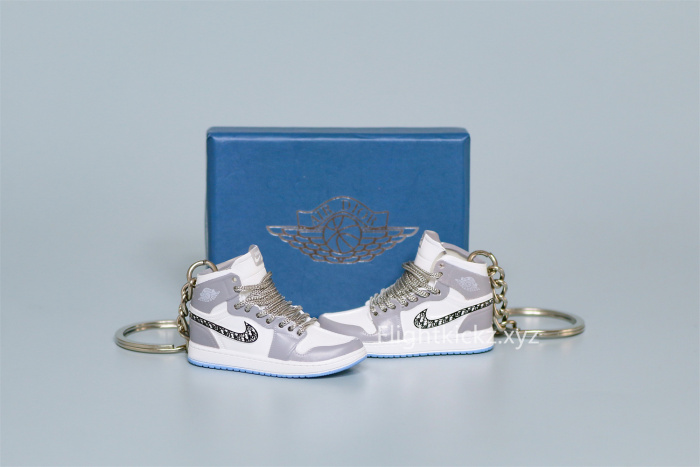 Mini Sneaker Di0r x Air Jordan 1 High 3D keychain
