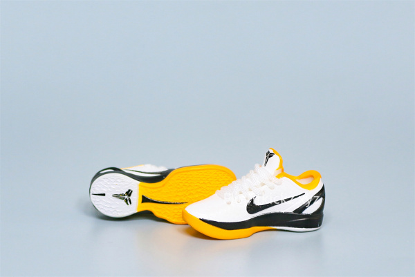 Mini Sneaker Nike Zoom Kobe 6 Protro Playoff Pack White Del Sol 3D keychain