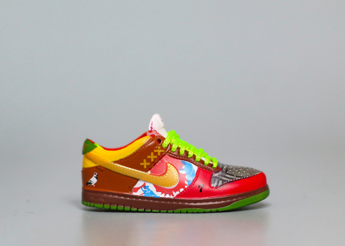 Mini Sneaker Nike SB Dunk Low 'What The Dunk  3D keychain