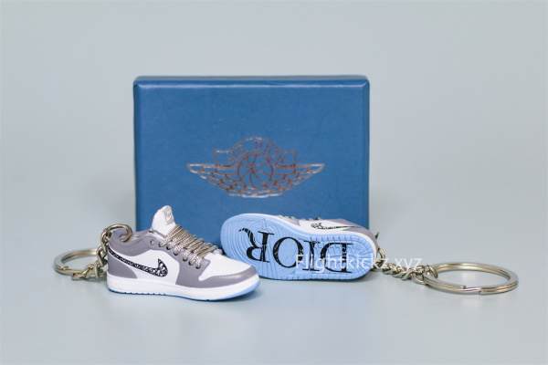 Mini Sneaker Di0r x Air Jordan 1 Low 3D keychain