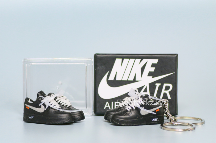 Mini Sneaker Air Force 1 '07 Virgil X Moma Off White X MOMA 3D keychain