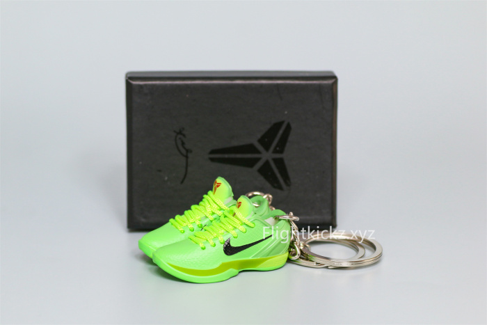 Mini SneakerNike Zoom Kobe 6 Protro “Grinch” 3D keychain