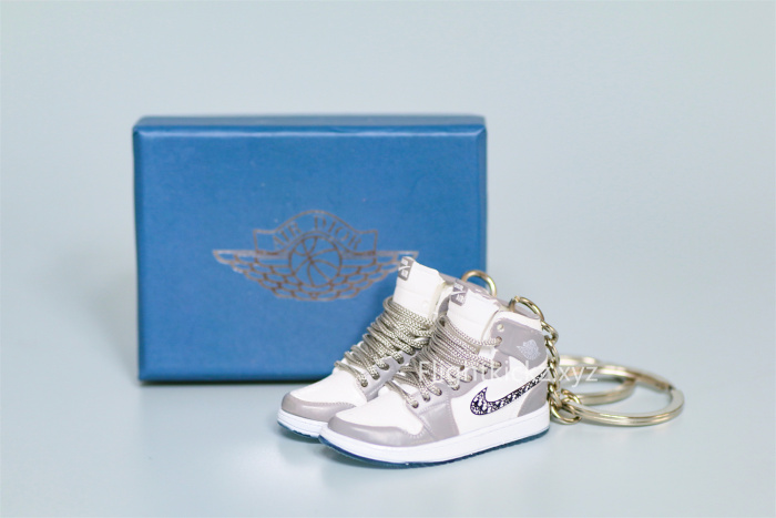 Mini Sneaker Di0r x Air Jordan 1 High 3D keychain