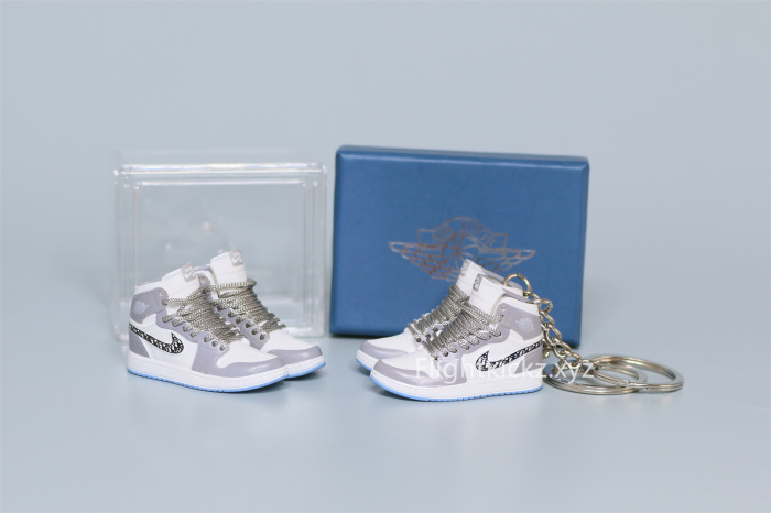 Mini Sneaker Di0r x Air Jordan 1 High 3D keychain
