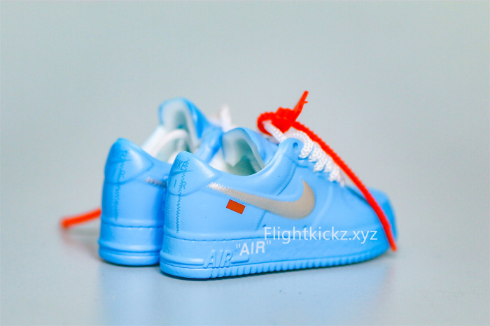 Mini Sneaker Air Force 1 Low Off-White MCA University Blue 3D keychain