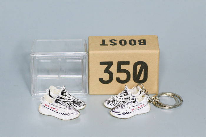 Mini Sneaker Yeezy Boost 350 Zebra 3D keychain