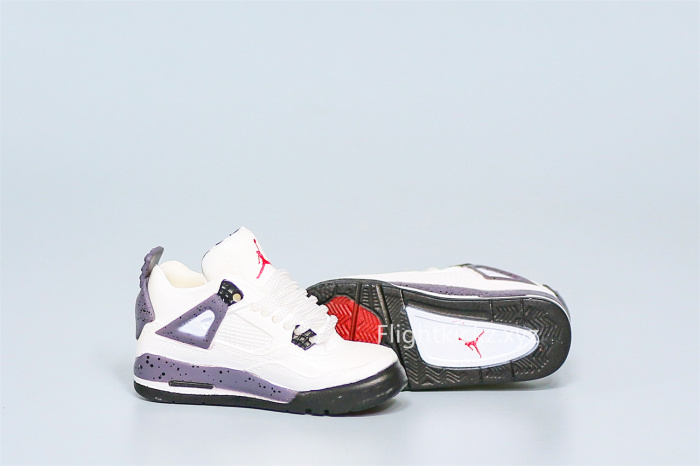 Mini Sneaker Air Jordan 4 White Cement 3D keychain