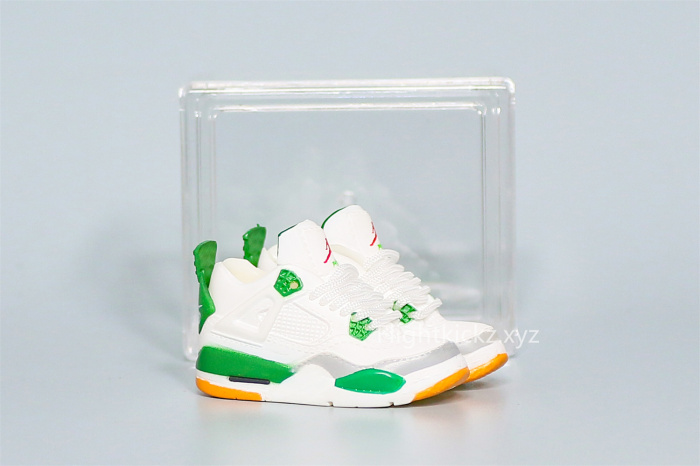 Mini Sneaker Air Jordan 4 Pine Green 3D keychain