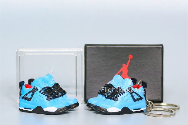 Mini Sneaker Travis Scott x Jordan 4 3D keychain